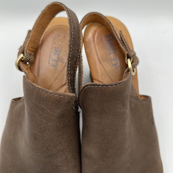 Born mocha brown leather sandals, size 6M - Picture 9 of 9